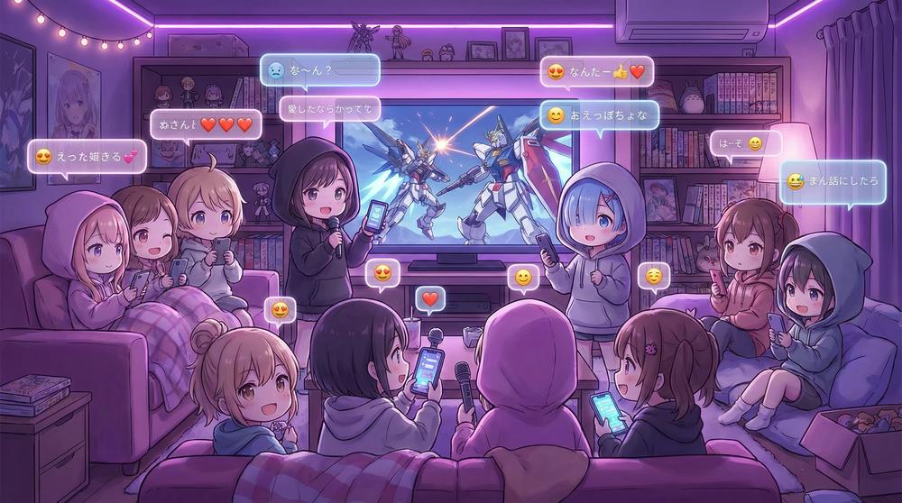 福利姬动漫社区互动场景